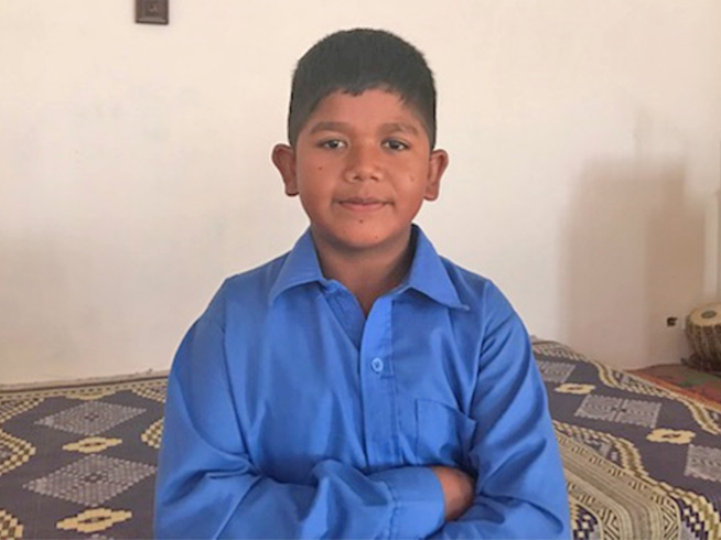 Rizwan still helps his father at the brick-kiln after school, but now he has the hope of a better future