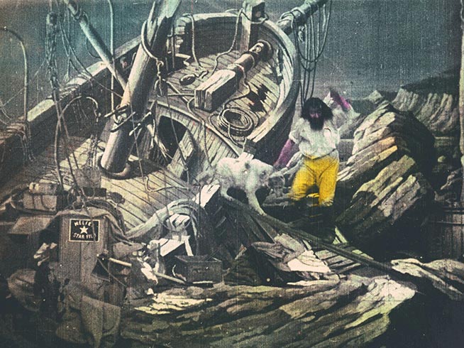 Robinson Crusoe searched among the wreckage of his ship to rescue three Bibles in the classic story by Daniel Defoe