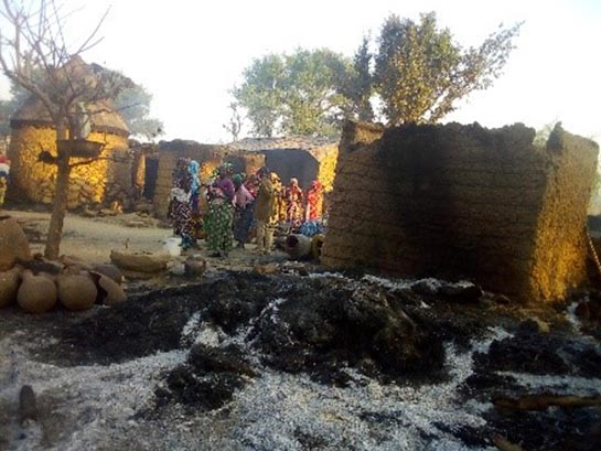 One of 190 houses razed in Tourou district, Cameroon, by suspected Boko Haram militants